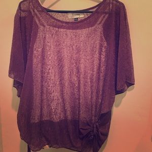 EUC Two Piece Sheer Top